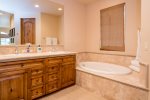 BR 2- En suite Bath with Glass Shower, Separate Tub, Walk in Closet